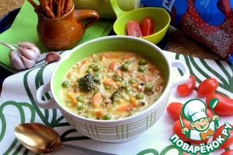 Овощной суп с брокколи 