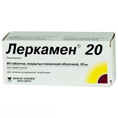 Таблетки 10 и 20 мг Леркамен: инструкция, цена и отзывы 